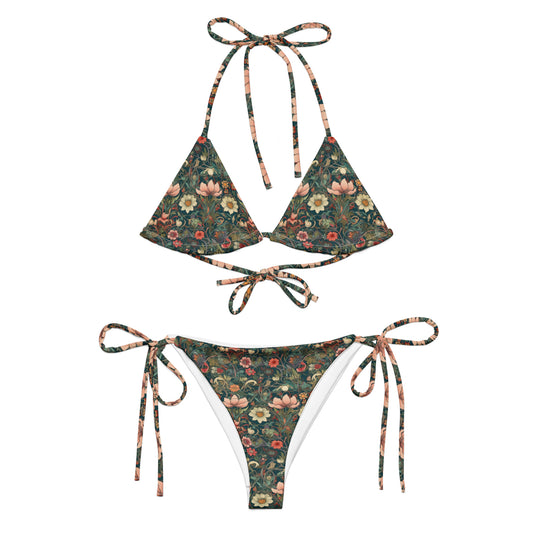 Floral Print  String Bikini